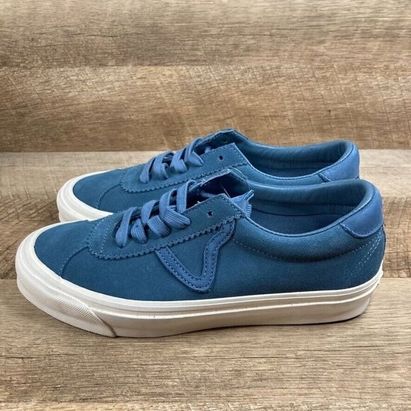 VANS OG Epoch LX Vault Suede Nubuck Blue Fusion Skate Shoe Mens 7 Womens 8.5 NEW - Picture 4 of 10